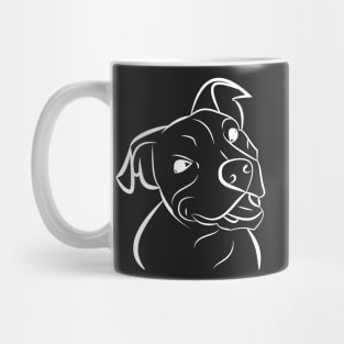 Dog, pit bull, dog head Mug